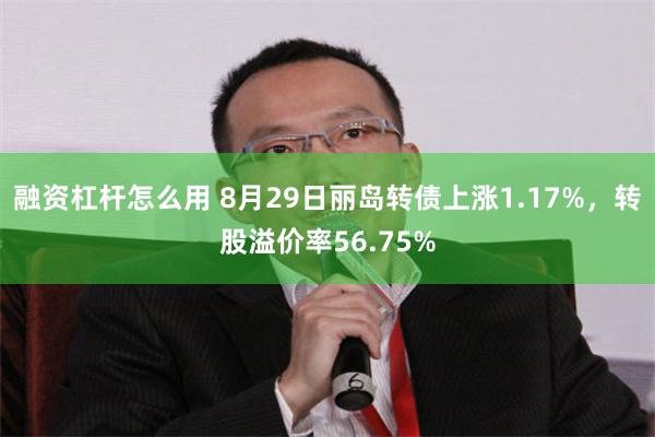 融资杠杆怎么用 8月29日丽岛转债上涨1.17%，转股溢价率56.75%