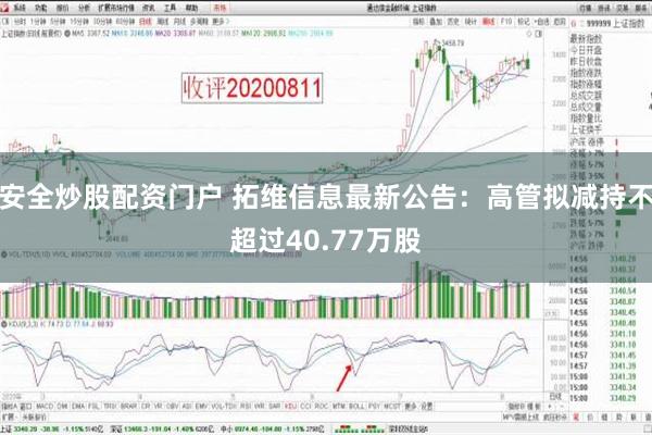 安全炒股配资门户 拓维信息最新公告：高管拟减持不超过40.77万股